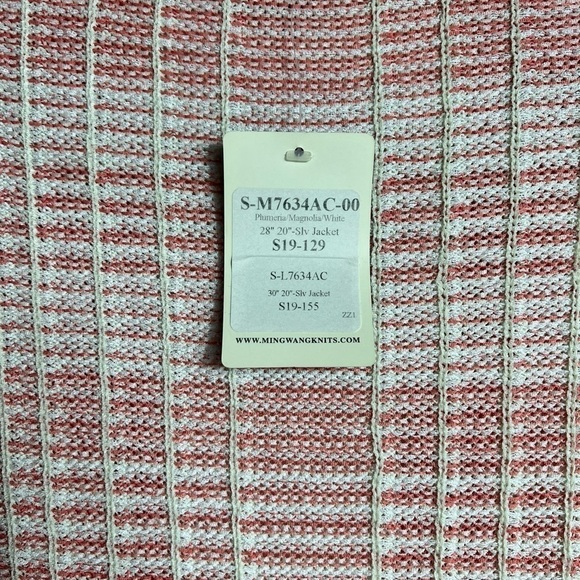 MING WANG PLUMERIA MAGNOLIA WHITE WOMEN JACKET SIZE XS BRAND NEW - Picture 5 of 5